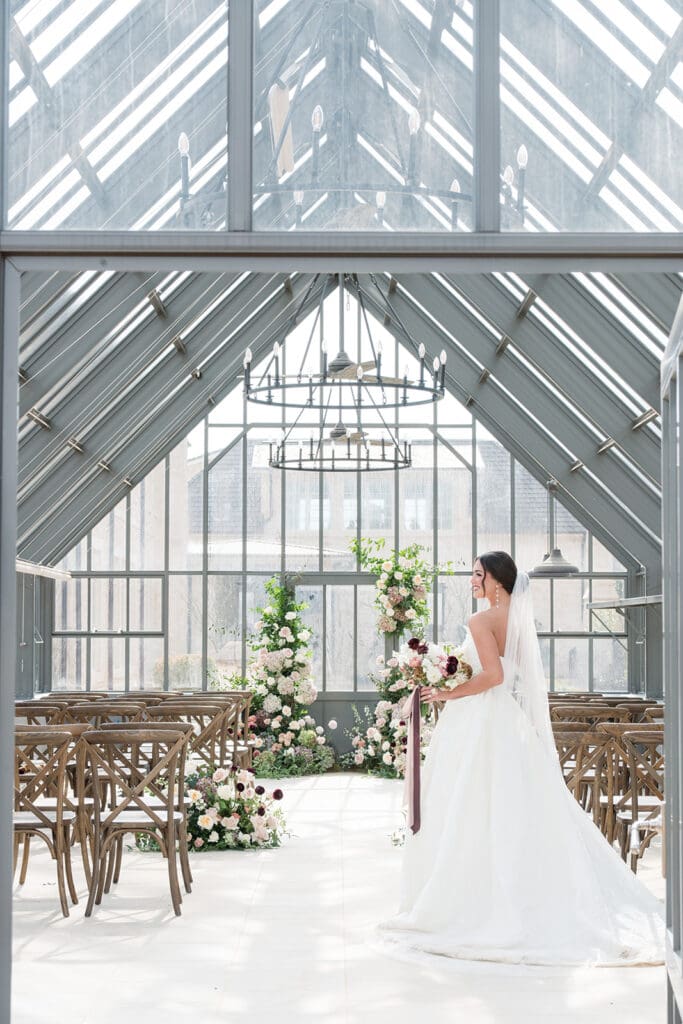 Conservatory at Crosswicks Wedding Ceremony in Birmingham Alabama
